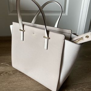 Kate spade neutral medium sized crossbody tote bag